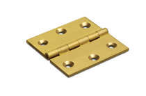 Smal- en vierkantscharnieren, massief messing
