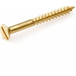 Houtschroef 4x12 messing vk