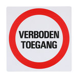 Bord Verboden Toegang