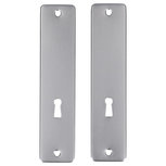 Deurschild alu F1 180x41mm sleutel blind