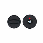 Rozet zwart paar wc 8mm