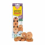 cederhouten mottenringen - 10 stuks