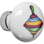 Meubelknop Deco nikkel tol