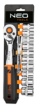 NEO Dopsleutel set 3/8, 12 delig