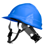 Industri&euml;le helm met kinband, blauw