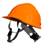 Industri&euml;le helm met kinband, Oranje