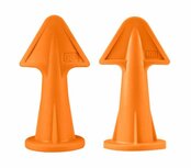 Silicone spatulas 2 pieces, 6.5R, 10R