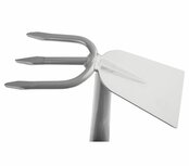 Kleine dubbelzijdige schoffel