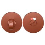 Toiletgarnituur rond 53x6mm stift 8mm terra