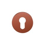 Cilinder rozet 53x6mm terra