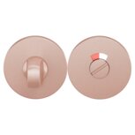 Toiletgarnituur rond 53x6mm stift 8mm Blush