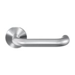 U-model 19mm deurkruk op rozet 53x6 mm RVS