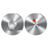 Toiletgarnituur rond 53x6mm stift 8mm RVS