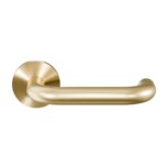 Deurkruk U-model 19 mm op rozet Mat Messing