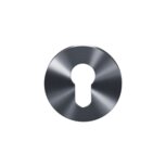Cilinder rozet 53x6mm Antraciet PVD