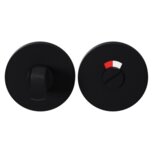 Toiletgarnituur rond 53x6mm stift 8mm Zwart