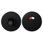 Toiletgarnituur rond 53x6mm stift 8mm Zwart Egaal