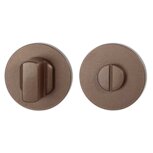Toiletgarnituur rond 50x6 mm stift 8 mm grote knop Bronze Blend