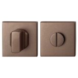 Toiletgarnituur rond 50x50x8 mm stift 8 mm grote knop Bronze Blend