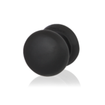 Zwart Meubelknop 25mm/ hoogte 25mm