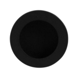 Schuifdeurkom rond 40 mm ral 9005 rvs