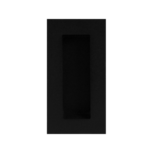 Schuifdeurkom rechthoekig 102x51 mm ral 9005 RVS