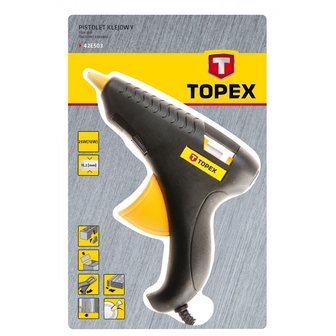 TOPEX Lijmpistool 8mm 40watt verpakking