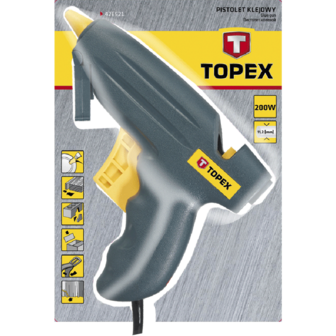 TOPEX Lijmpistool 11mm 200watt kunststof verpakking