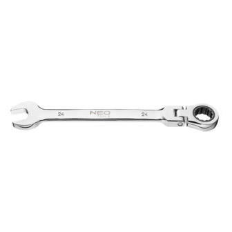 Steek/Ratelsleutel 24mm, met knik nek