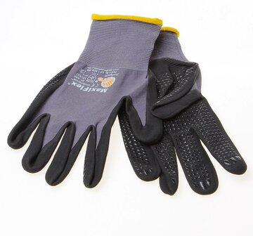 Maxiflex Handschoen zwart met nitril-coating