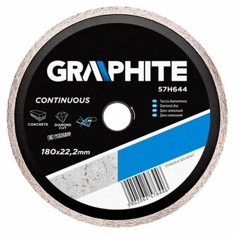 Diamantschijf 180x22,2x6,0x2,5mm, Continuous