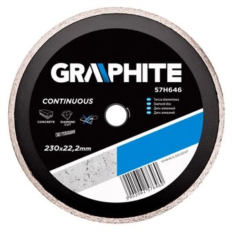 Diamantschijf 230x22,2x6,0x2,7mm, Continuous