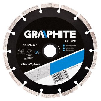 Diamantschijf 200x25,4x8,0x2,4mm, Segment