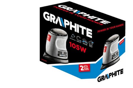 Graphite Mouse Schuurmachine 105watt verpakking