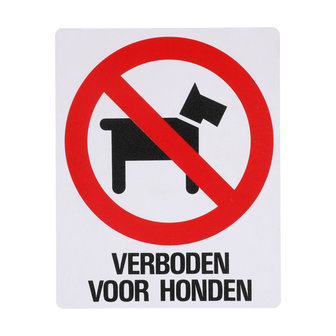 Bord  Verboden Voor Honden 