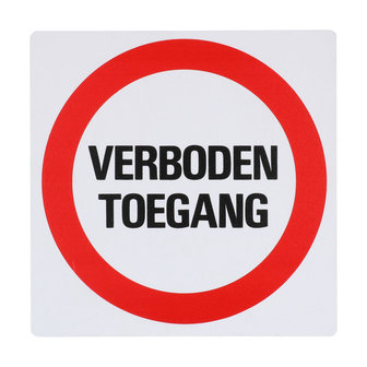 Bord Verboden Toegang