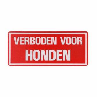 Bord Verboden Voor Honden