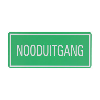 Bord Nooduitgang 