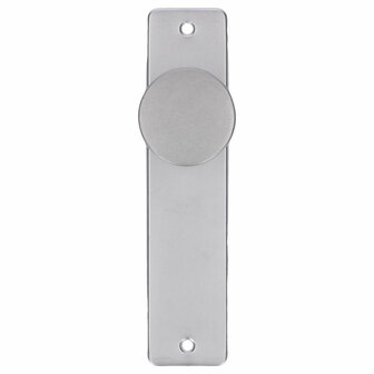 Deurschild alu F1 180x41mm knop