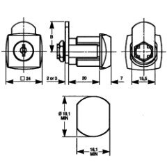 L&amp;F automaatcilinder 0804