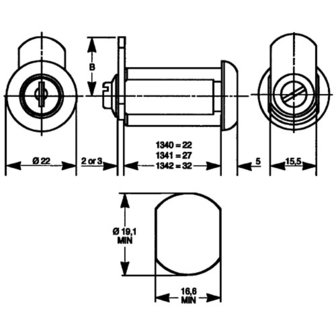 L&amp;F automaatcilinder 1340