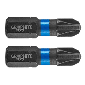 Impact bit PZ3 x 25 mm, 2 st