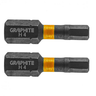 Impact bit HEX4 x 25 mm, 2 st