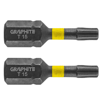 Impact bit TX15 x 25 mm, 2 st.