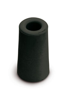 Deurstopper rubber 75mm zwart