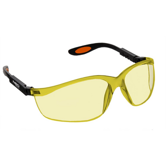 Veiligheidsbril geel verstelbaar