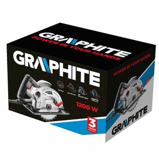 Graphite Cirkelzaag 1200watt tot 55mm verpakking