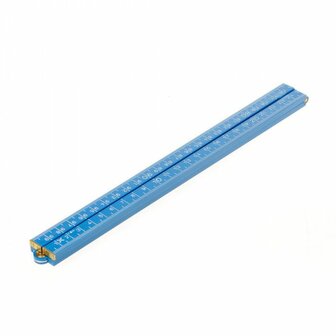 Timmermansduimstok 1 meter BLAUW