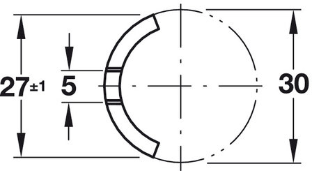 Corpusverbinder M8 tekening 2