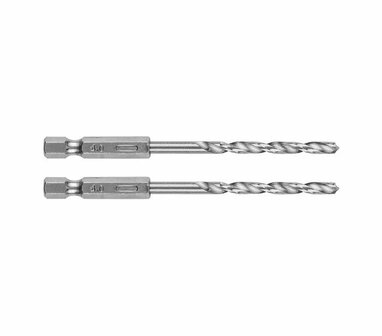 Metaalboor 4mm 1/4 (bit) aan sluiting